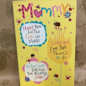 Biglietto di auguri per la festa della mamma di Mummy
