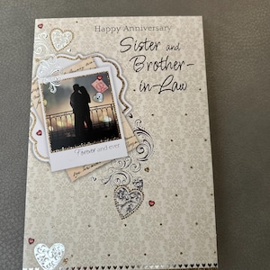 Carte de voeux d'anniversaire de belle-soeur et de beau-frère