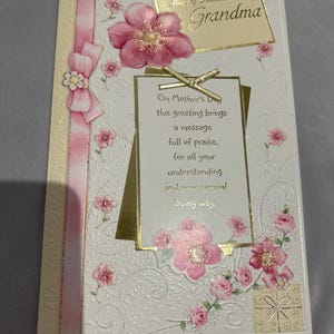 Biglietto di auguri per la festa della mamma della nonna