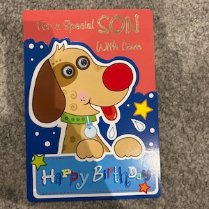 Alles Gute zum Geburtstag Sohn Hund Grußkarten