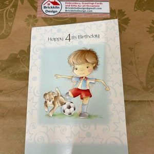 Biglietto d'auguri di buon 4° compleanno per bambini compleanno dei bambini