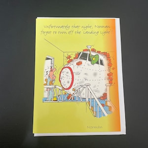 Aeroplane funny birthday greetings card