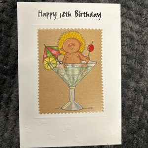 Glückwunschkarte zum 18. Geburtstag