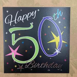 Alles Gute zum 50. Geburtstag Karte Besondere Grüße Karte