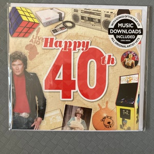 40. Geburtstag Grußkarte mit CD