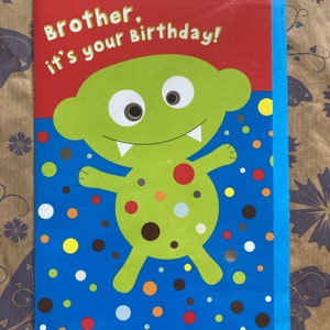Joyeux anniversaire Brother Carte de vœux