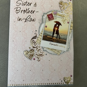 Carte de voeux d'anniversaire de belle-soeur et de beau-frère