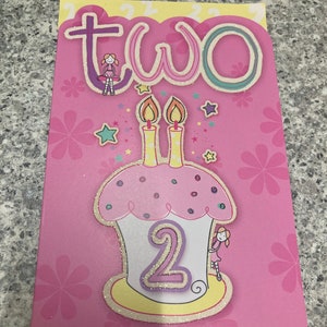Joyeux 2e anniversaire carte de voeux enfants anniversaire enfants