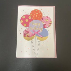 3D Happy Birthday Ballonnen wenskaart