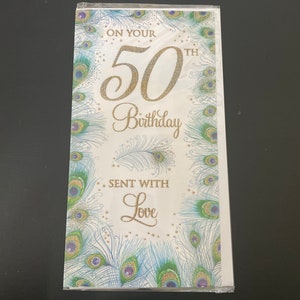 Zum 50. Geburtstag Grußkarte