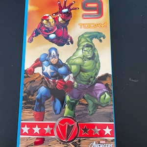 Carte de vœux du 9e anniversaire de Marvel Avengers