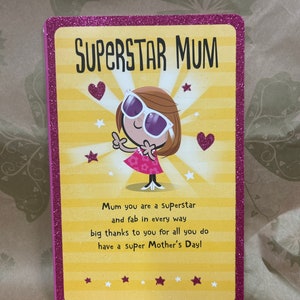 Superstar Mum Biglietto di auguri per la festa della mamma