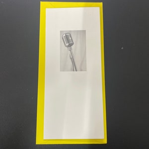 Microfoon wenskaart