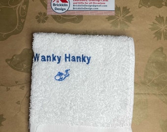 Embroidered Wanky Hanky with FREE personalisation