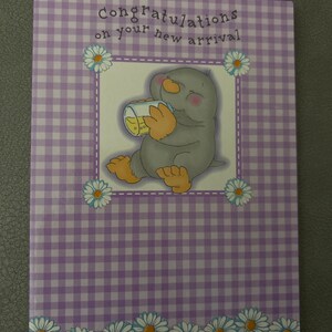 Nouveau-né / Carte de voeux pour nouveau-né