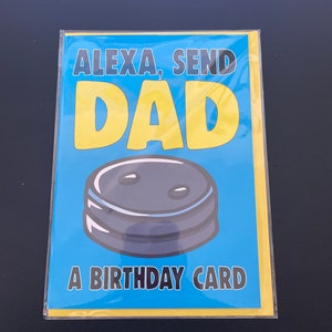 Alexa envoie à papa une carte d'anniversaire carte de vœux