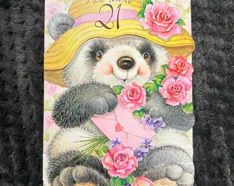 Carte de voeux 21e anniversaire