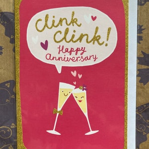 Tarjeta de felicitación de aniversario de boda