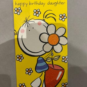 Cartão de felicitações de aniversário para filha