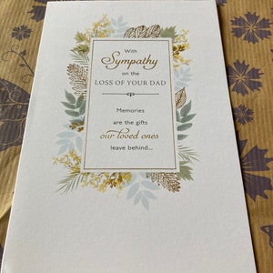 Carte de voeux de sympathie