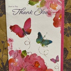 Tarjeta de felicitación grande de agradecimiento
