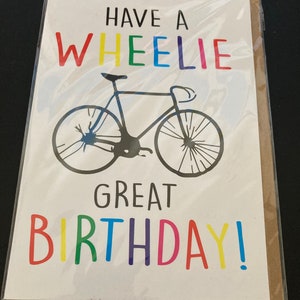 Wheelie Good Birthday Lustige Grußkarte