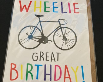 Wheelie Good Birthday Funny Greetings Card