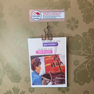 Mirrors funny greetings card