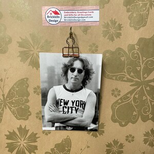 John Lennon New York 1974 di Bob Green Biglietto di auguri