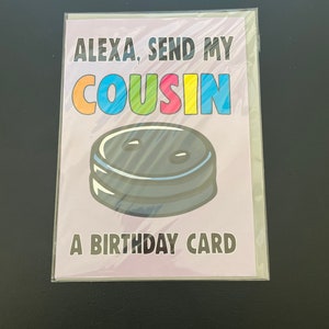 Alexa manda um cartão de aniversário para meu primo