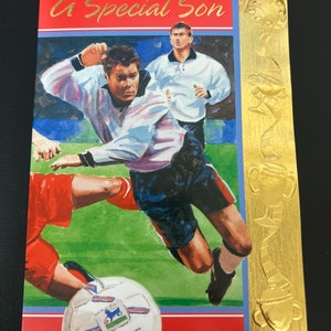 Alles Gute zum Geburtstag Sohn Fußball Grußkarte
