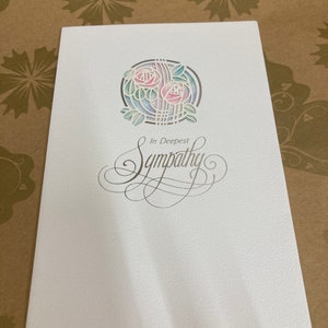 Carte de vœux de sympathie