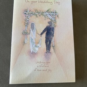 Herzliche Glückwünsche zur Karte zum Hochzeitstag Braut und Bräutigam