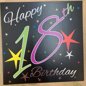 Carte Joyeux 18e anniversaire Carte de voeux spéciale