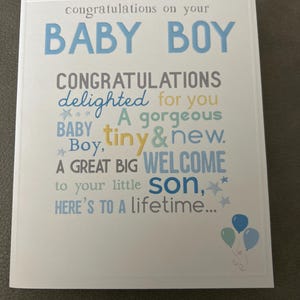 Gefeliciteerd met je nieuwe babywenskaart