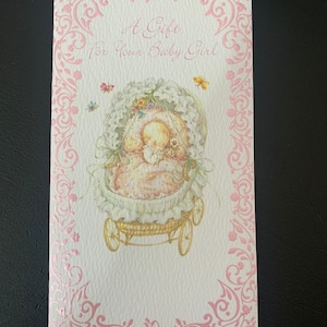 Parabéns pela sua nova carteira de dinheiro para menina com envelope