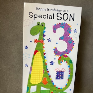 Happy 3rd Birthday Son Grußkarte