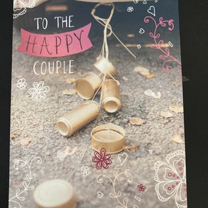 Zum Happy Couple Hochzeitstag Grußkarte