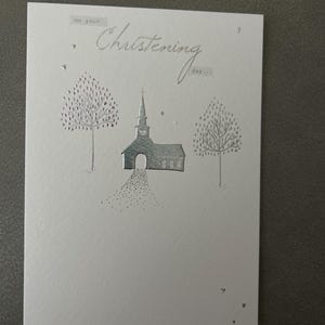 Carte de voeux baptême baptême