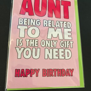 Happy Birthday Tante Lustige Grußkarte