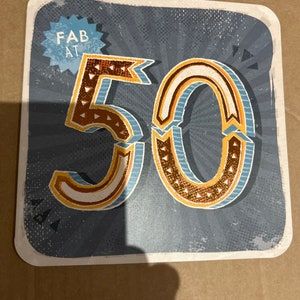 Happy 50th Birthday Grußkarte