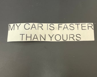 Sticker Vetro Auto JDM Drift Adesivo Auto "Goes Fast Than A Smackhead" - Decalcomania Divertente Per JDM, Drift, Sticker Vetro Adesivo Auto Divertente JDM - Foto 7