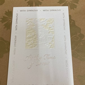 Carte de voeux de sympathie