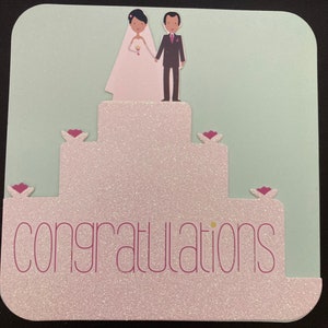 Félicitations pour votre carte de voeux le jour de votre mariage