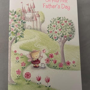 Bonne 1ère fête des pères carte de voeux papa