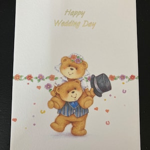 Carte de voeux pour le mariage d'un couple heureux
