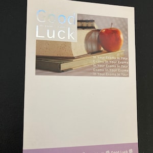 Bonne chance pour passer vos examens Carte de vœux