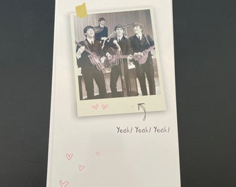 Carte de voeux Je t'aime des Beatles