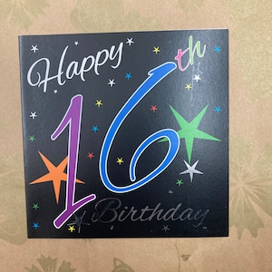 Happy 16th Birthday Card Special Greetings Card