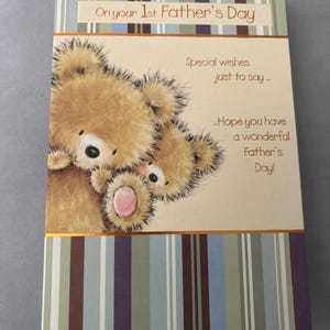 Bonne 1ère fête des pères carte de voeux papa